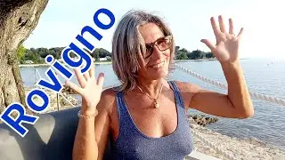 Croazia. Rovigno, night and day