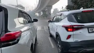 Gurgaon Border to Arjan Garh Metro Road View | Delhi Bike Ride 4K | 2025