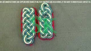 Rank Shoulder Board, Royal Tactical Epaulettes for German Lieutenant General Tunic Shoulder Boards