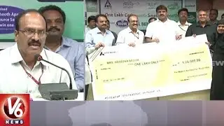 GHMC Commissioner Gives Away Cash Reward For Swachh Dhooth Bumper Draw Winners | V6 News