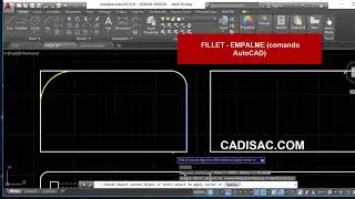 como usar fillet autocad