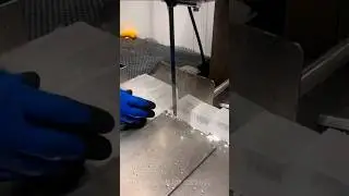 Mesmerizing Ice Block Cutting