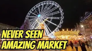 4k Nottingham Winter Wonderland 2025 | Magical Night Walk | UK Christmas Market