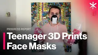 Teenager 3D Prints Face Masks for Hospitals & More