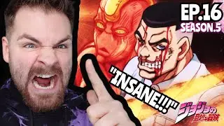 THE STRONGEST STAND EVER??!!! | JOJO'S BIZARRE ADVENTURE *PART 6* EPISODE 16 | (S5 EP:16) REACTION!