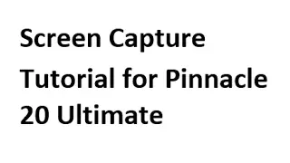 Pinnacle 20 Ultimate Screen Capture