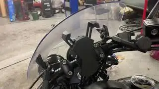 Motorcycle heated grips 2 heats and USB mobile phone holder great quality items Custom Cruisers UK