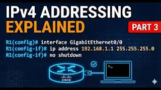 IPv4 Addressing Part 3 | Cisco CLI Config& Implementation | Router interface IP configuration.