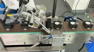 Automatic customized correction pen cover part flat side labeling machine with mold jig conveyor Mus