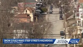 City residents on Pittsburgh's steepest streets plan ahead of oncoming storm