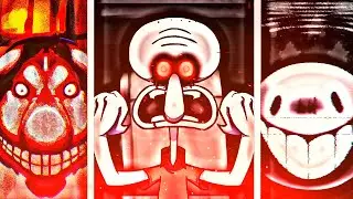 Friday Night Funkin' VS Creepy Night Pasta DEMO (Squidward Red Mist, Smile Dog, TKM) (FNF Mod\Hard)