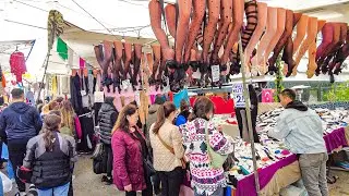 Istanbul Market Bazaar Tour [4K60fps]- Saturday Bazaar in Bakırk&ouml;y Part 1