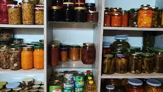 Обзор заготовок на зиму....как храним картофель и лук.