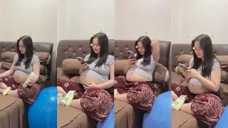 Care for a smooth pregnant stomach without stretch marks