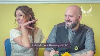 Hen Heaven Story: Bridal Party Help Make Wedding Dress and the Result is Beautiful