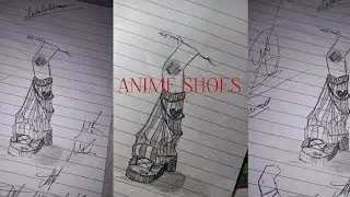Drawing Anime shoes in just 10 min | Very Easy | Beginners choice| 🫶🏻✨️🌸SAKURA