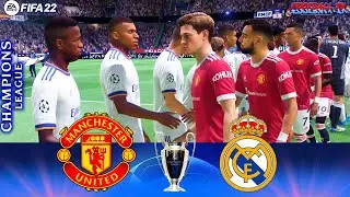 FIFA 22 | Man United vs Real Madrid | Ft. Mbappe, Mane, De Jong | Champions League | Gameplay PC