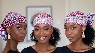 HOW TO : AREWA INSPIRED ANKARA HEADSCARF TUTORIAL | HEAD WRAP TUTORIAL