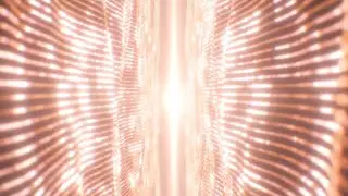 Abstract Wavy Gold Glow Illuminated Digital Particles Flowing Slowly 4K UHD 60fps 1 Hour Video Loop