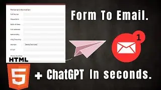 Send Email from contact form for free with just HTML Code within seconds. No backend code required