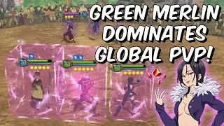 Green Merlin DOMINATES Global PVP! - Champion 3.9k Rated Gameplay - Seven Deadly Sins: Grand Cross