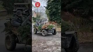 WW2 Convoy in The Ardennes 🔥💨 #ww2 #military #vehicles #wwii #convoy #truck #jeep #war #driving