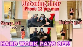 Unboxing their iPhone 13 pro max // Sister&rsquo;s goal haha 😜😜🤣🤣
