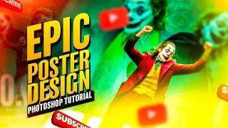 Epic 'Joker' Poster Design in Photoshop | Step-by-Step Guide| New movie 2024