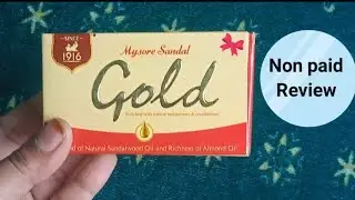 Mysore Sandal Gold Soap Review In Hindi ll Mysore Sandal  Gold l Best Soap For All Skin Types 