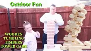 GIANT JENGA GAME WOODEN TUMBLING TIMBERS TOWER GAME