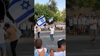 Jerusalem Day celebrations.The Israeli Dance of Flags.Israel 2025