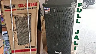 AHUJA SRX-250&reg;DXM PA SPEAKER SYSTEMS UNBOXING & REVIEW