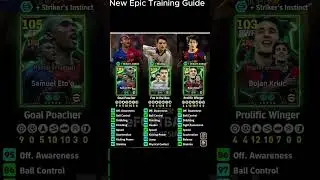 new epics training guide ETO, BOJAN#P AND MORIENTES #efootball #efootball2025 #shorts