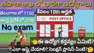 Postal jobs in telangana and Andhra Pradesh with ssc/gramin dak sevak jobs/appost.in/STEP to LEARN