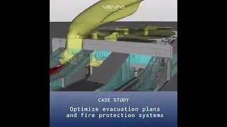 Assessing smoke dispersion in a train station