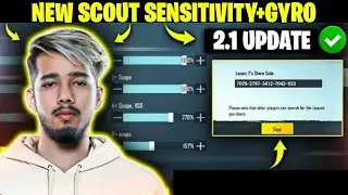 Scout Latest BGMI Sensitivity | Scout ZERO RECOIL SENSITIVITY