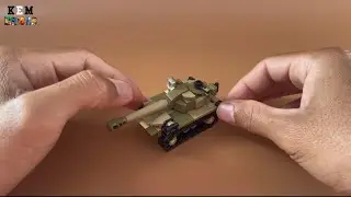 Build LEGO Tank Mini Vehicle (Tutorial)-Brick Military Mini Vehicle Part2.#lego #toys #unboxing
