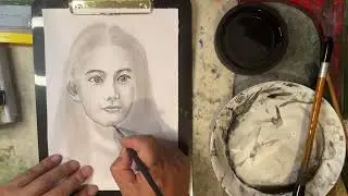 260107 每日水墨人物素描  Daily Water-ink Portrait Sketch  수묵 인물 스케치 水墨画の人物スケッチ