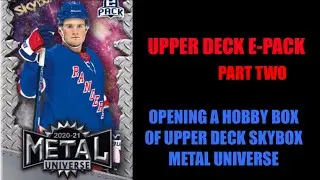 Upper Deck E-Pack Digital Hockey Cards! Opening a Hobby Box of Upper Deck Skybox Metal Universe!