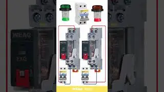 Electromechnical Relay Interlock Demo: Safe Dual Control with Visual Indicators.