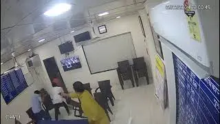 Police Station CCTV Footage Maharashtra BJP MLA Ganpat Gaikwad shot Shiv Sena leader Mahesh Gaikwad