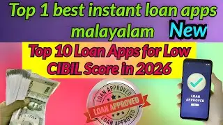 Top 1 best instant loan apps malayalam | Top 10 Loan Apps for Low CIBIL Score in 2026