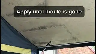 Simple way to clean canvas mould off a Marlin Camper Trailer