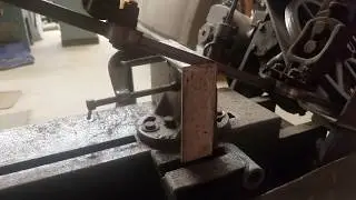 Kalamazoo metal cutting band saw in action