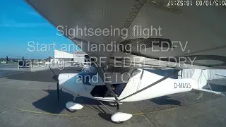 ✈ Sightseeing-Flight with Start and Landing in Worms EDFV with Ikarus C42