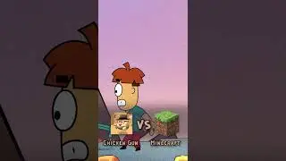 Chicken Gun vs Minecraft! #shorts
