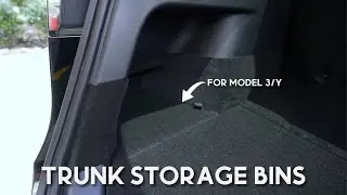 Tesla Model Y BASENOR Trunk Organizer Storage Bins