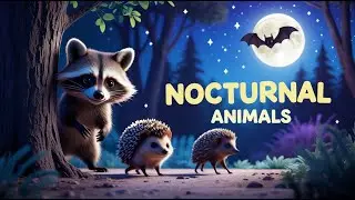 🌙 Nocturnal Animals for Kids 🦇🦉 Who Comes Out at Night?