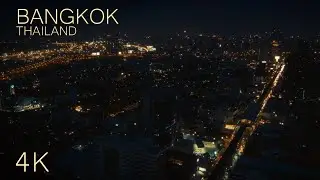 3 Hour City Ambience for Sleep & Study | Bangkok, Thailand | 4K ASMR