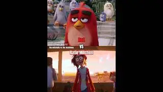 Red (Angry Birds 1-2) vs Katie Mitchell (a fam&iacute;lia mitchell e a revolta das m&aacute;quinas)